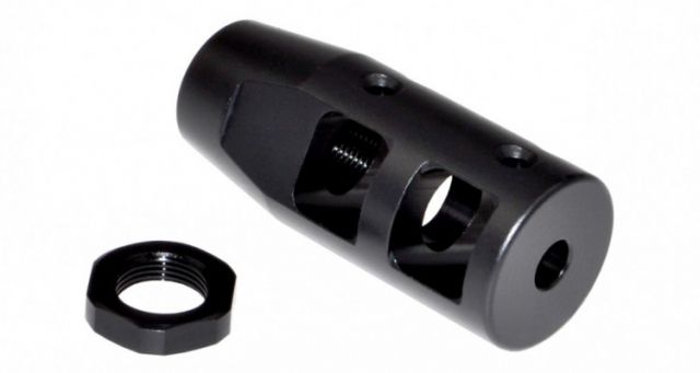 Sniper Muzzle Brake / Recoil Compensator for .223/5.56 NATO 1/2x28 Black - Sniper