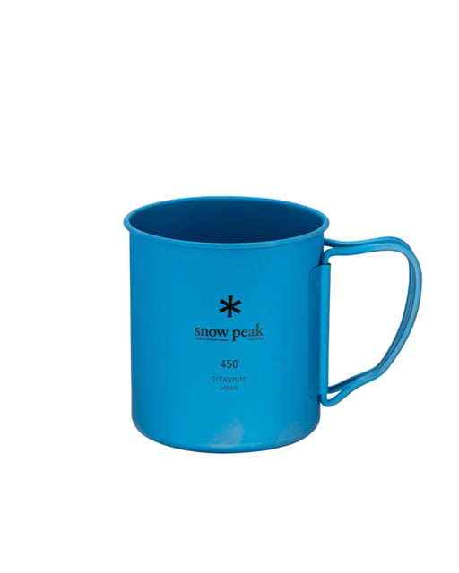 Snow Peak Titanium Single Cup 450 ml Blue