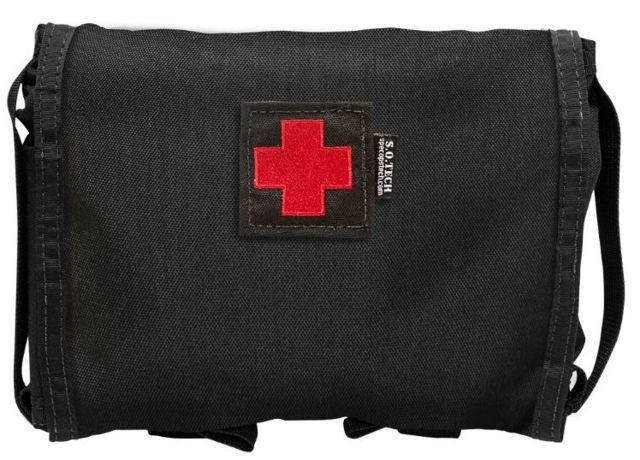 S.O.Tech Viper Flat Individual First Aid Pouch A1 Black - S.O.Tech