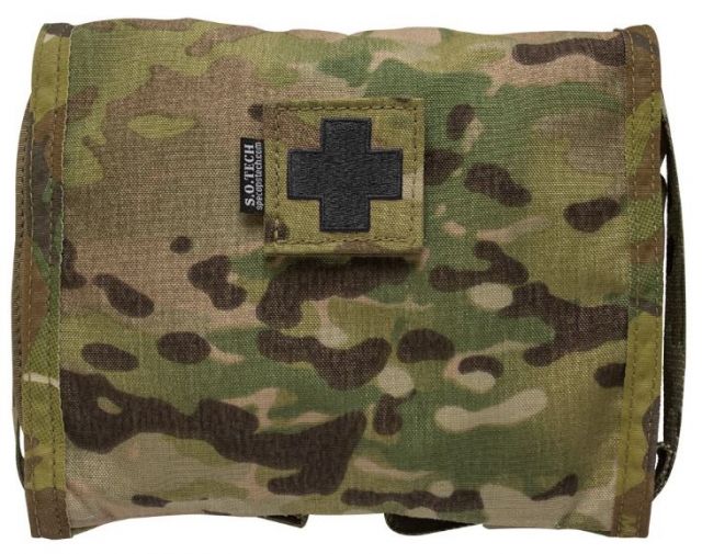 S.O.Tech Viper Flat Individual First Aid Pouch A1 Mulit Cam - S.O.Tech
