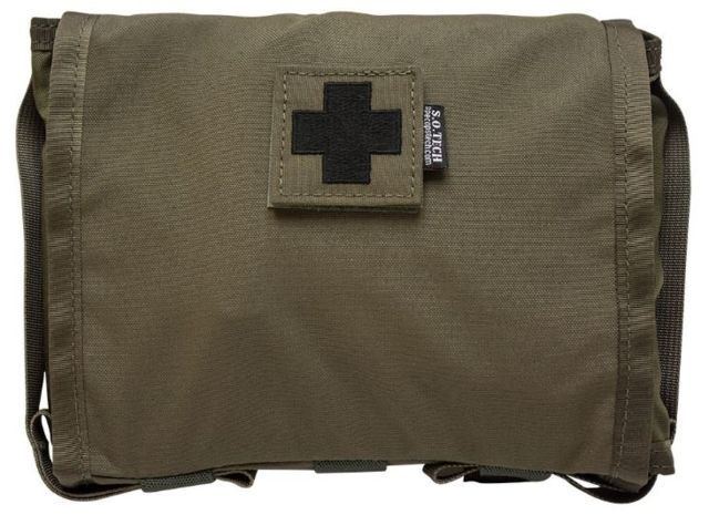 S.O.Tech Viper Flat Individual First Aid Pouch A1 Ranger Green - S.O.Tech