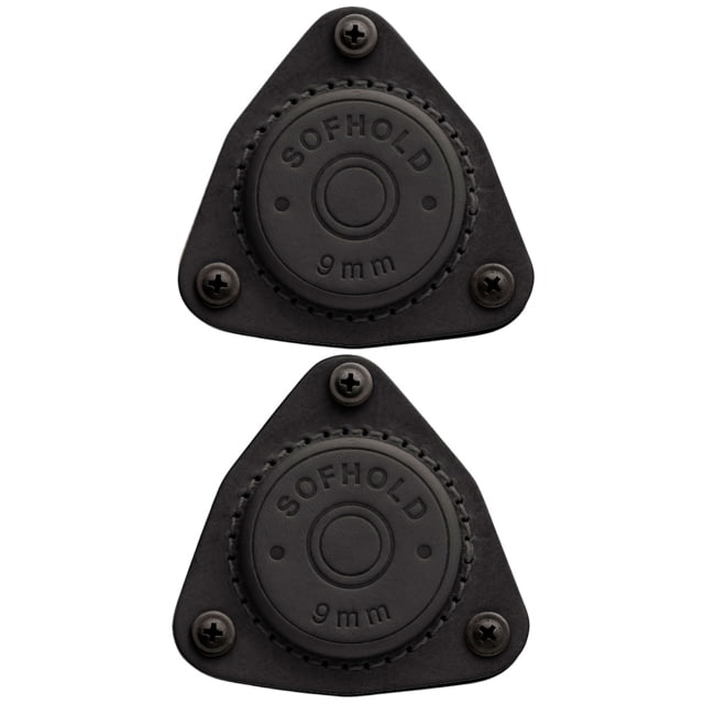 SofHold 9MM Bullet Gun Magnet Mount 2 Pack Black - Sofhold