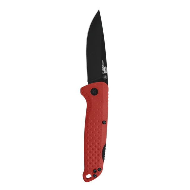 Sog SOG Adventurer LB Lock Back Knife Red Polymer 3" Black Red 5Cr15MoV adult
