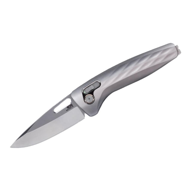 Sog SOG One Zero XR Lock Knife Satin Aluminum 3.1" Chrome Gray CPM S35VN adult - Sog Specialty Knives & Tools