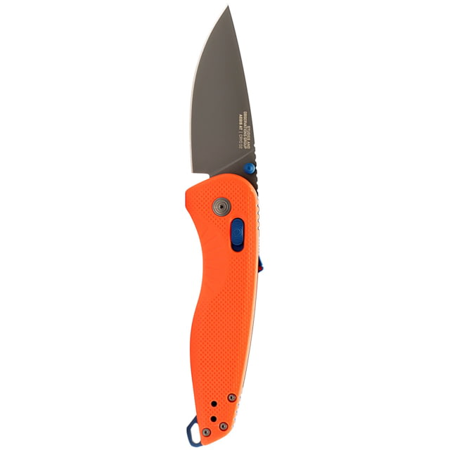 SOG Specialty Knives & Tools Aegis AT Folding Knives 3.13in CRYO D2 Drop Point Plain Blade Rescue Red GRN Handle - Sog Specialty Knives & Tools