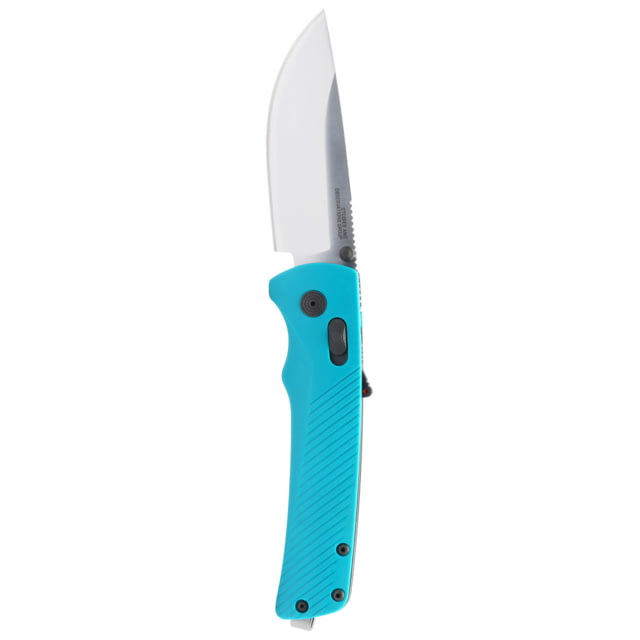 SOG Specialty Knives & Tools Flash AT Folding Knives 3.45in CRYO D2 Satin Straight Back Blade Petrol Green GRN Handle - Sog Specialty Knives & Tools