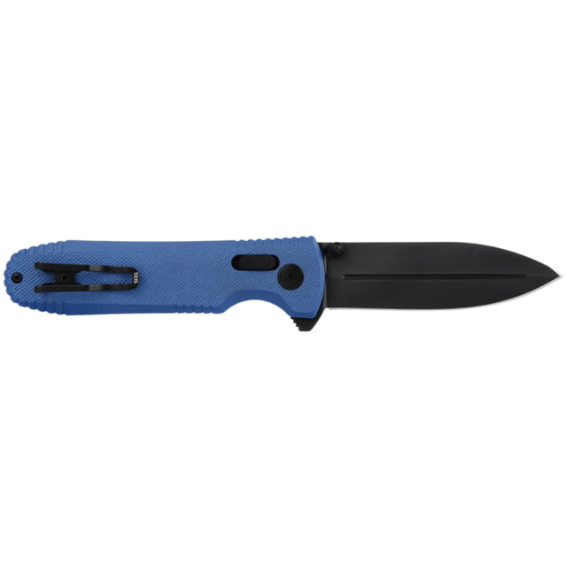 SOG Specialty Knives & Tools Pentagon XR LTE Folding Knife 3.6 in CTS XHP Steel Spear Point G10 Black/Blue