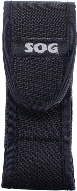 SOG Specialty Knives & Tools Small Sheath w/Clip For Pocket Powerplier Paratool Bi-Polar And Similar Small Folding Knife Up To 4in Closed Black Nylon - Sog Specialty Knives & Tools