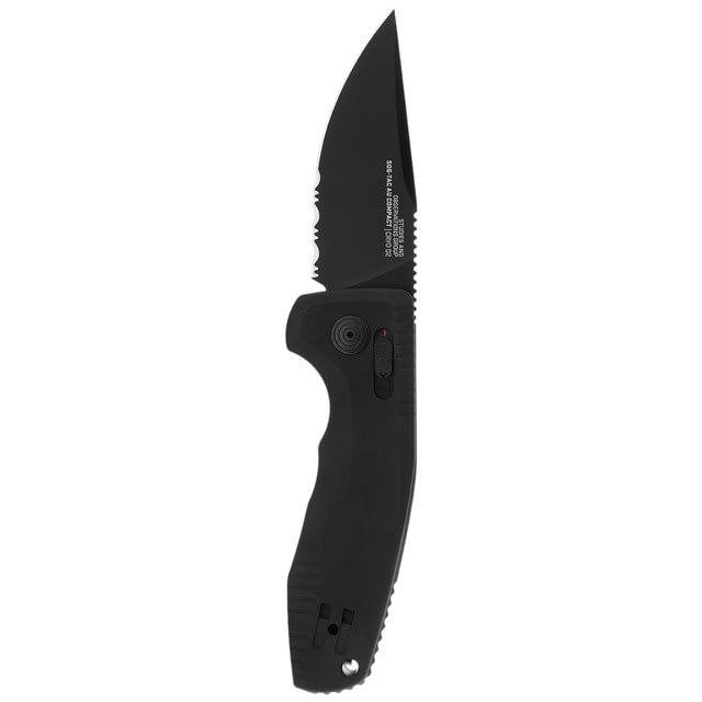 SOG Specialty Knives & Tools -tac Au Compact - Black / Partially Serrated