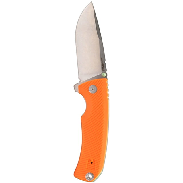 SOG Specialty Knives & Tools Tellus FLK Folding Knives 3.65in CRYO 440C Clip Point Blade Blaze Orange GRN Handle - Sog Specialty Knives & Tools
