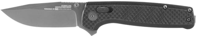 SOG Specialty Knives & Tools Terminus XR LTE Folding Knife 2.95in CRYO CPM S35VN Steel Clip Point Blade G10 and Carbon Fiber Graphite Handle