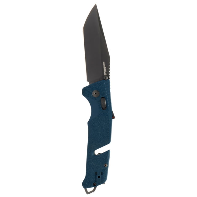 SOG Specialty Knives & Tools Trident AT Folding Knives 3.7in CRYO D2 Plain Tanto Blade Uniform Blue GRN Handle - Sog Specialty Knives & Tools