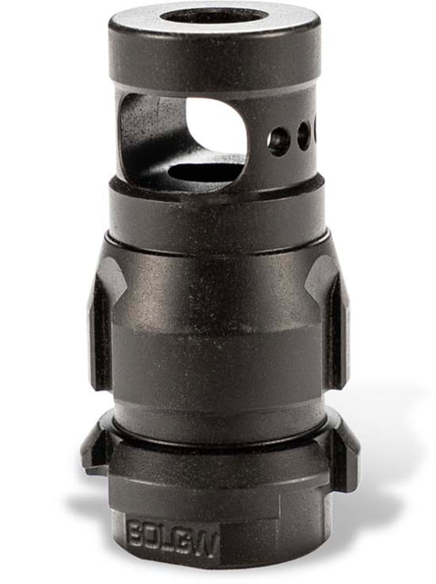 EDEMO Sons of Liberty Gun Works Single Chamber NOX Muzzle Device 9mm/5.56 1/2x28 Black NOXSC-556 EDEMO1 - Sons Of Liberty Gun Works