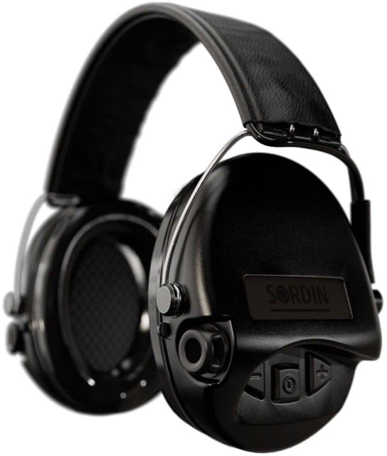 Sordin Supreme PRO Headset Foam Leather Headband Black Cups - Sordin