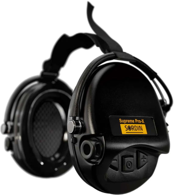 USED Sordin Supreme PRO-X Neckband Headset Gel Black Cups - Sordin