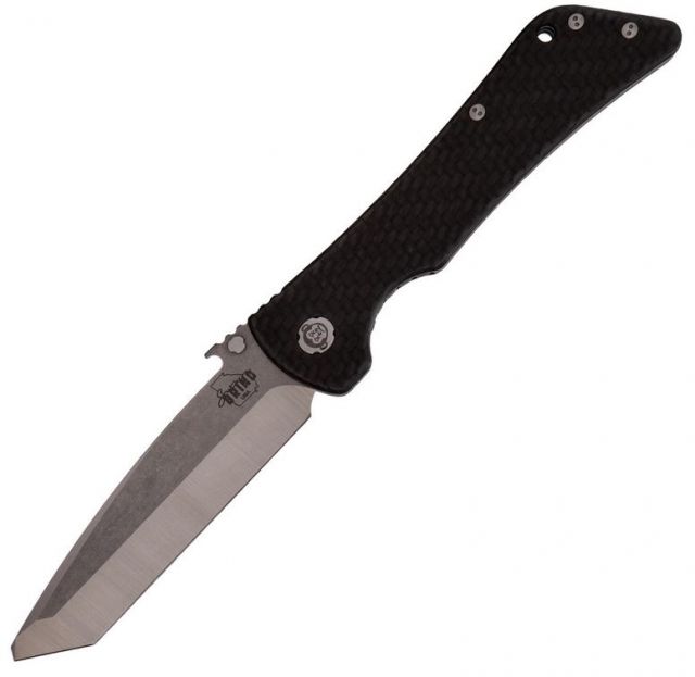 Southern Grind Bad Monkey Emmerson Folding Knife Tumbled Satin Blade/Black Carbon Handle Blade Length 3.875in - Southern Grind