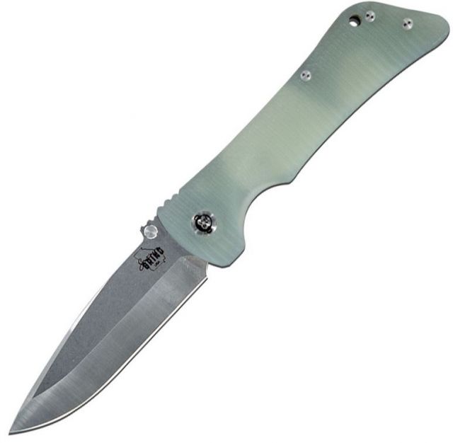 Southern Grind Bad Monkey Emmerson Folding Knife Tumbled Satin Blade/Jade Ghost Green G10 Handle Blade Length 4in - Southern Grind