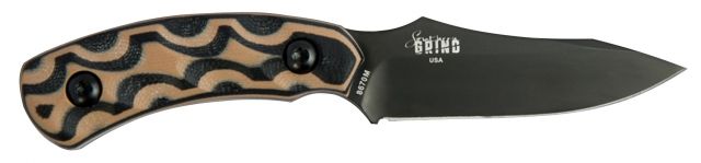 Southern Grind Jackal Knife Pup Black Blade and Black and Tan Handle w/ Black Kydex Sheath Multi - Southern Grind