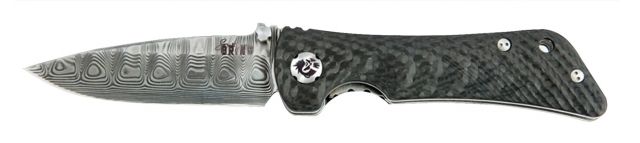 Southern Grind Spider Monkey Drop Point Damascus w/ Carbon Fiber Handle Multi - Southern Grind