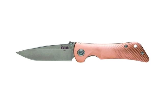 Southern Grind Spider Monkey Drop Point Satin Blade w/ Copper Handle - Southern Grind