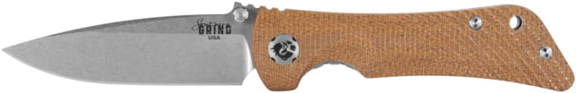 Southern Grind Spider Monkey Folding Knife 3.25in CPM MagnaCut Steel Micarta Handle Tan - Southern Grind