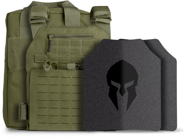 AR500 Body Armor Level III Tactical Response Kit Base Coat OD Green Medium-Extra Large - Spartan Armor Systems