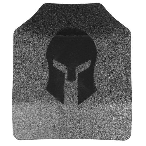 Spartan Armor Systems AR500 Omega Steel Core Body Armor Shooters Cut Set Of Two Atc Base Coat Black 10x12