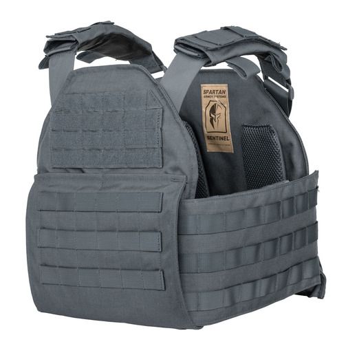 AR500 Body Armor Level III Sentinel Package Wolf Gray Medium-Extra Large - Spartan Armor Systems