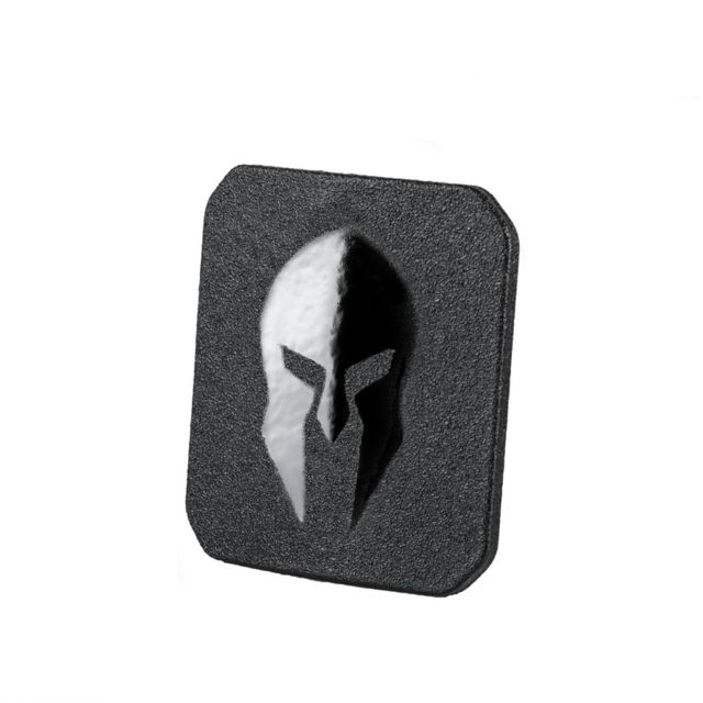 AR550 Steel Body Armor Side Plates Set Of Two Side Plates 6x6 Full Coat Black