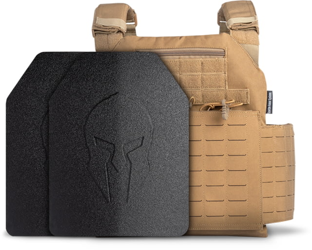 Spartan Armor Systems Elaphros Gen 2 Level III 1000d Polyester Lightweight Achilles Package 9.5in x 12.5in Coyote Brown SA-COMP