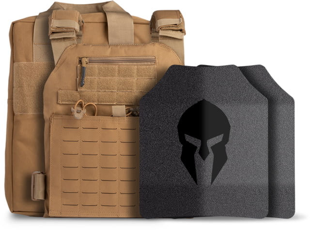 AR500 Body Armor Level III Tactical Response Kit ATC Base Coat Coyote Brown Medium-Extra Large - Spartan Armor Systems