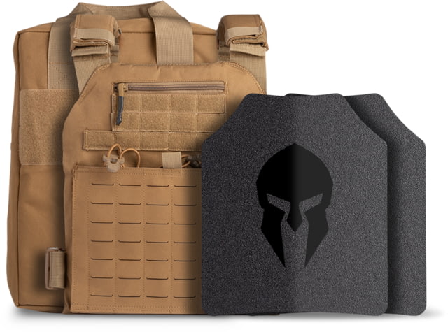 AR500 Body Armor Level III Tactical Response Kit Full Coat Coyote Brown Medium-Extra Large - Spartan Armor Systems