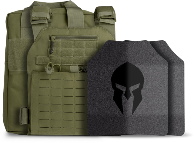 AR500 Body Armor Level III Tactical Response Kit ATC Base Coat OD Green Medium-Extra Large - Spartan Armor Systems