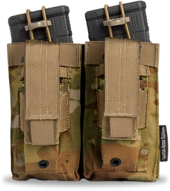 Spartan Armor Systems Double Kangaroo Magazine Pouches Multicam