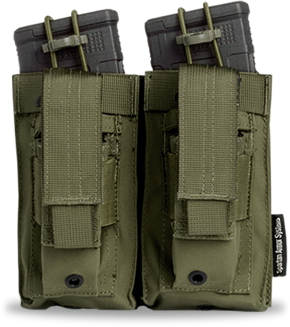 Spartan Armor Systems Double Kangaroo Magazine Pouches Od Green - Spartan Armor Systems