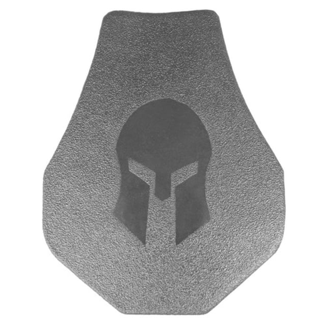 Spartan Omega AR500 Steel Body Armor Single Plate Swimmers Cut Single Plate 10x12 X 12 SW SC BC
