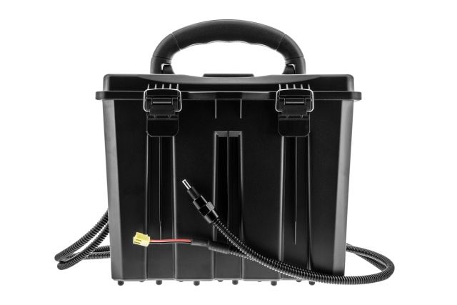 Spartan Camera Dual Cable Battery Box Black - Spartan Camera