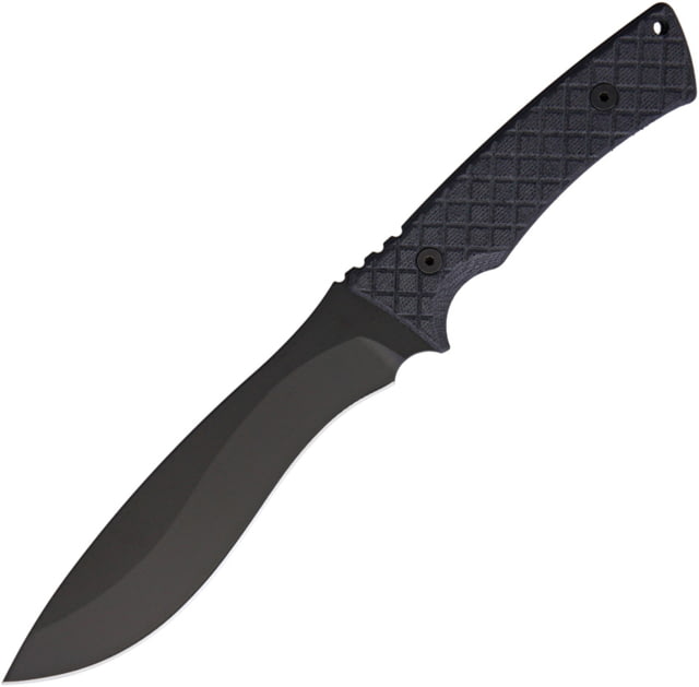 Spartan Blades Machai Fixed Blade Knife 6.63" black powder coated 1095 Cro-Van carbon stee Black canvas micarta handle - Spartan Blades