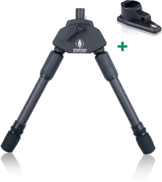 Spartan Precision Equipment Javelin Lite Standard Bipod w/Classic Rifle Adapter Black SP01-054-R-BLK + SP02-01-R - Spartan Precision Equipment