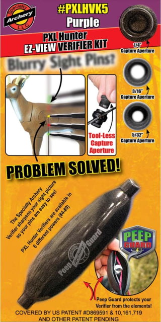 Specialty Archery Products Specialty Archery PXL Hunter EZ-View Verifier Kit No. 9 Orange PXLHVK9 - Specialty Archery Products