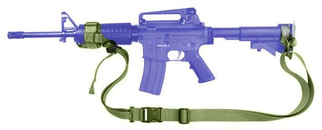 Specter Gear 2 Point Tactical Sling CAR-15 Collapsible Stock & Standard Guards w/ ERB Ambidextrous - OD Green - Specter Gear