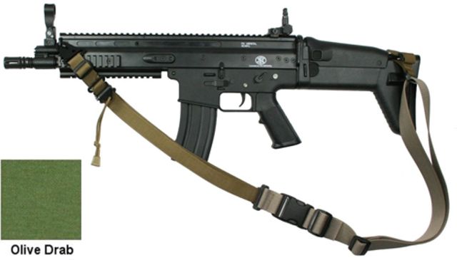 Specter Gear 2 Point Tactical Sling FN SCAR Ambidextrous w/ ERBOD Green 727 OD-ERB - Specter Gear