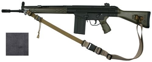 USED Specter Gear 2 Point Tactical Sling HK MP5 HK91 HK93 HK53 Ambidextrous w/ ERB - Black EDEMO1 Used Condition Fair - Specter Gear