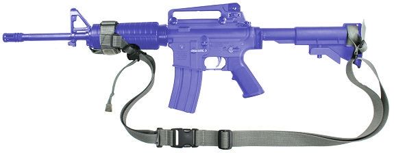 Specter Gear 2 Point Tactical Sling CAR-15 Collapsible Stock & Standard Guards w/ ERB Ambidextrous - Black - Specter Gear