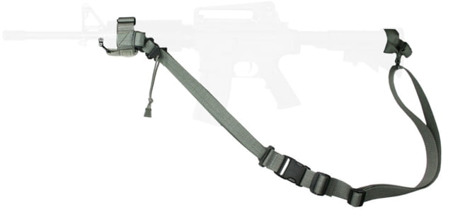 Specter Gear Raider 2 Point Tactical Sling CAR-15 / M4 collapsible stock & standard hand guards Braided Lanyard Emergency Release Olive Drab Green 535 - Specter Gear