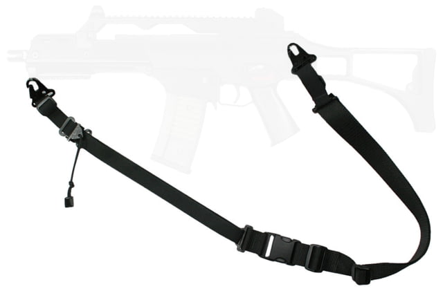 Specter Gear Raider 2 Point Tactical Sling HK G36 / HK UMP45 UMP45 Braided Lanyard Emergency Release Black 552 BLK-ERB-BL - Specter Gear
