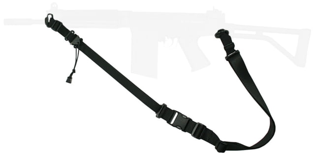 Specter Gear Raider 2 Point Tactical Sling Universal sling only no adapters provided Braided Lanyard Emergency Release Black 541 BLK-ERB-BL - Specter Gear