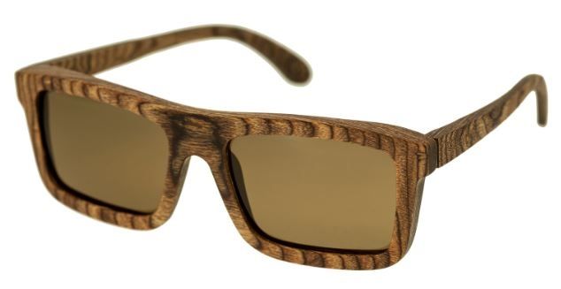 Spectrum Burrow Wood Sunglasses Brown Frame Brown Lens One Size - Spectrum