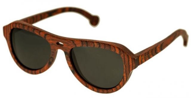 Spectrum Stroud Wood Sunglasses Orange Frame Black Lens Orange/Black One Size - Spectrum