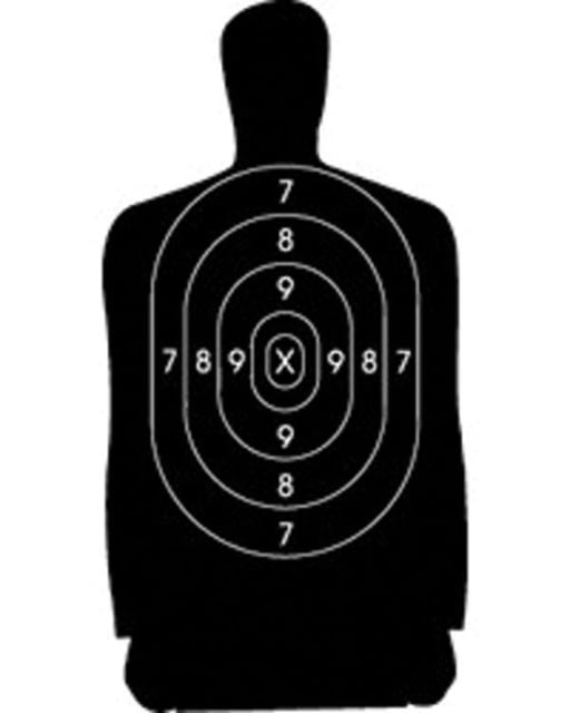 Speedwell Targets Official NRA Police Qualification Silhouette Police Silhouette 50 yd. B 27 FS - Speedwell Targets